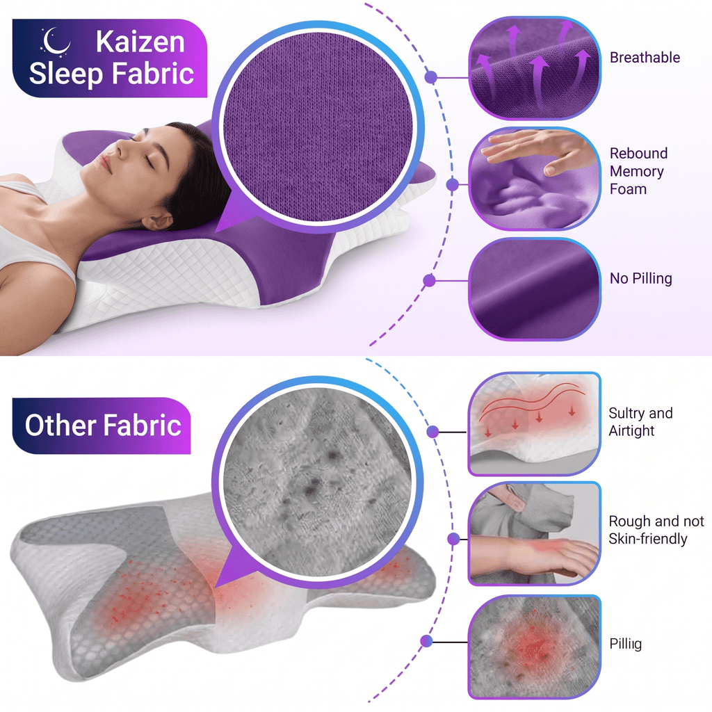 KaizenSleep™ Ergonomic Memory Foam Pillow