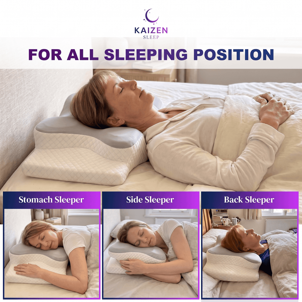 KaizenSleep™ Ergonomic Memory Foam Pillow